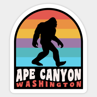 Ape Canyon Washington Bigfoot Sasquatch Mount St. Helens Sticker